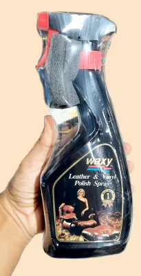 สเปรย์เคลือบเงาหนัง waxy 250ml 450มล. (1 ขวด) แว็กซี่สเปรย์ สเปรย์บำรุงรักษาเครื่องหนัง เคลือบยางรถยนต์ สเปรย์เคลือบเงา น้ำยาเคลือบเบาะ แ
