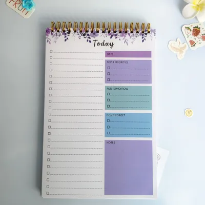 {SG} To Do List Notepad Daily Planner Notepad Undated 52 Sheets Tear Off Checklist Productivity Organizer
