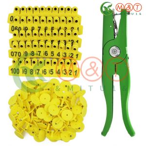 【Fast Delivery】100Pcs Farm Animal Livestock Ear Label Brand Veterinary Sheep Sow Ear Tag Ear Signage