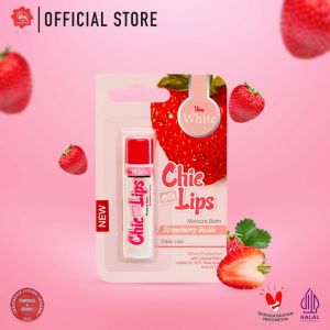 VIVA White Moisture Lip Balm Chic On Lips - Tersedia 4 Varian Rasa