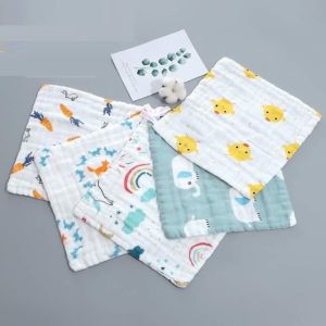 Khăn sữa 6 lớp nhăn xô cho bé. Set 5 cái