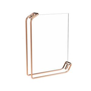 Acrylic Picture Frame Clear Free Standing Desktop Photo Frame Photo Holder Document Sign Menu Display Stand