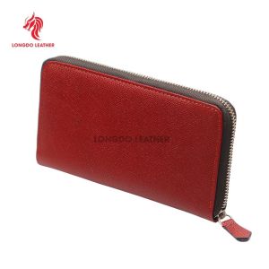 Ví nam dài cầm tay da bò thật cao cấp thương hiệu Longdo Leather - Zip01