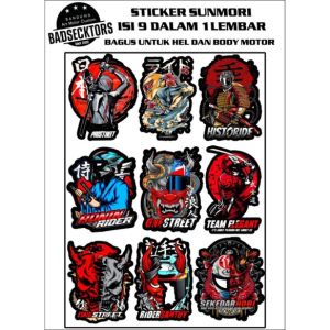 STICKER ANTI AIR SUNMORI ISI 9 SATU LEMBAR KEREN