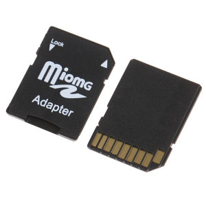 godessing 5Pcs Micro SD Trans Flash TF To SD SD HC Memory Card Adapter Converter Black