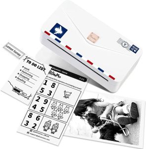 Máy in nhiệt bluetooth khổ A6 Phomemo M04ASChiều rộng in 110mmMáy in đơn hàng A7Hoá đơn Tài liệu Phao Nhãn dán Ảnh Tem nhãnvận đơn các sàn TMĐT Không cần mực