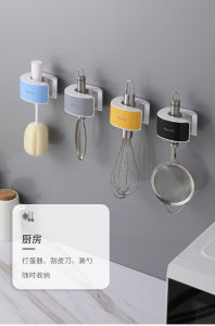 [Local Seller] Mop/Broom Stick on Hook Fast Shipping Delivery Fast Exchange 拖把挂钩挂架免打孔壁挂卫生间拖布收纳架粘胶强力固定卡扣扫把夹