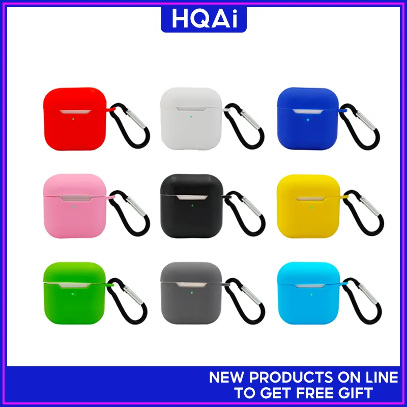 Pro Case TWS Bluetooth Earphone Protective Silicone Cases Covers Solid  Color