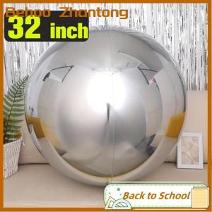 Behoo 4D Sphere 32 inch kim loại hiệu ứng gương trang trí bóng cho lễ kỷ niệm và trang trí bên làm đầy với Helium có thể nổi