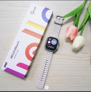 นาฬิกา Smartwatch HelloUltra3+ แถมเคสฟิล์มและสายเหล็กสแตนเลส ความจำ 1GB จอ Super Amoled