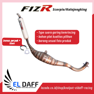 Knalpot abrt20 Fiz R Model Kolong Kalajengking Scorpio Underbone Suara Ninja Garing Slincer Almunium