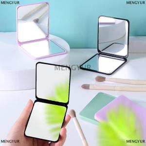 [COD] MENGYUR กระจกแต่งหน้าสี่เหลี่ยมขนาดเล็กพับได้กระจกพกพาได้กระจกเครื่องสำอางขนาดกะทัดรัดสองด้าน