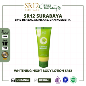 LOTION MALAM PREMIUM SR12 WHITENING NIGHT BODY LOTION PENCERAH - GERAI UMMU HIJAZ GUH