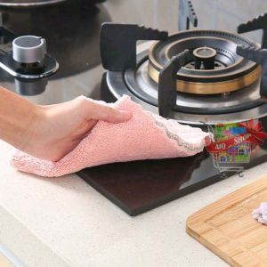 AIO SHOP-Kain Lap Piring Lap Tangan Lap Motor Anti Minyak Bahan Microfiber Kain Microfiber