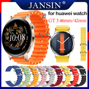 Ocean Dây đeo dành cho đồng hồ thông minh huawei watch gt 3 ban nhạc silicon nguyên bản 46mm 42mm dây đồng hồ thay thế cho vòng đeo tay Huawei Watch GT 3 SE