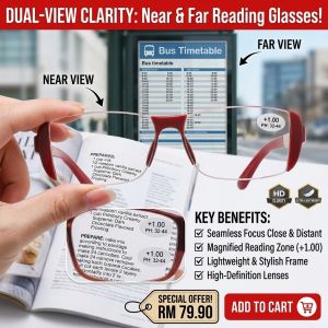 Anti-blue light reading glasses Smart Zoom Presbyopic glasses Anti-Fatigue far and near dual-use