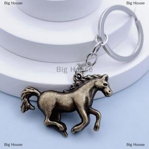 [COD] Big House Vintage Metal Horse Keychain Pendant Backpack Hangings Decoration Souvenirs Gifts