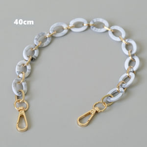 New Fashion Woman Handbag Accessory Boutique Metal Chains Candy Beige Green Yellow Resin Cute Strap Women Cute Clutch Shoulder Handle Purse Chains