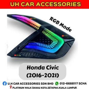 HONDA CIVIC FC 2016-2021 RGB MULTI COLOR LED TAILLAMP TAIL LAMP LIGHT LIGHTS