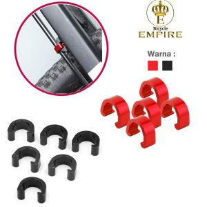 Gesper Bentuk C Housing Clip Klip Penjepit Kabel Rem Shifter Aluminum alloy Sepeda Satuan Bicycle Empire