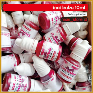 Inai Kuku Permanen 10ml - Warna Maroon/Merah Tahan Lama untuk Muslimah