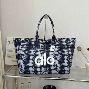 Túi Tote Vải In Họa Tiết Tie Dye ALO Dành Cho Nữ Dung Tích Lớn Túi Xách Vai Thường Ngày Nhẹ Có Thể Tái Sử Dụng Thích Hợp Cho Công Việc Hàng Ngày Phòng Gym Mua Sắm Du Lịch