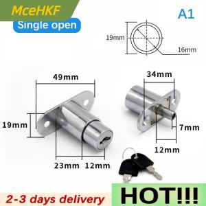 MceHKF Drawer Push Lock Sliding Door Showcase Cupboard Cabinet Locks Window Security