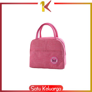 SK-T56 Lunch Bag Cooler Tempat Bekal Bahan 2 Lapis / Tas Bekal Travel Bag Tempat Penyimpanan Bekal