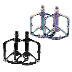 Aluminum Alloy Mountain Bicycles Pedals Double Seal Bearing Nonslip Bicycles Pedals Wide Flat Cycling Pedals Enduring