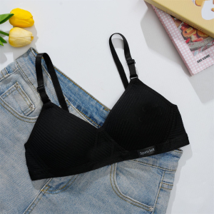 XFTOPSE 【PH Stock】Summer Swimwear Rainbow Stripe Bra for Women Strapless Gathered Push-Up Bra Non-slip No Trace No Steel Ring Womens Beach Underwear