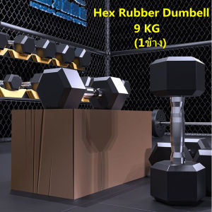 ดัมเบลหกเหลี่ยม ดัมเบล6เหลี่ยม หุ้มยาง แบบจำกัดน้ำหนัก5Kg / 9Kg (1ข้าง) Hex Rubber dumbell Fix 5Kg / 9Kg/17.5kg ดัมเบลหัวยางแบบหกเหลี่ยม รุ่น ชั้นวางดัมเบล ทรง A ใส่ได้ 5 คู่