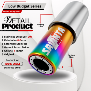 Savinta Knalpot Mobil GCNv3 Stainles Plat 08mm Rainbow