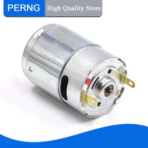 [PERNG] Tehe DC 12V-36V 24V Motor RS385-09400 Carbon Brush Motor Double Ball Bearing Large Torque Low Noise Household Appliances Toy Motors