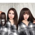 Synthetic Princess Bangs Hime Cut Bangs Hairstyles Clip In Bangs Hair for Women. 