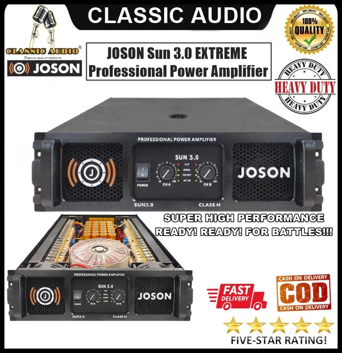 JOSON Sun 3.0 EXTREME Professional Power Amplifier 100 PURE COPPER