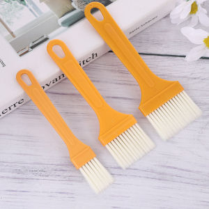 3-Piece High-Temperature Resistant BBQ Pastry Brush Set with Plastic Handles