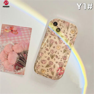 (Lokal Ready) PENGER Casing hp Realme C53 C55 C33 C31 C30 C35 C21Y C25Y C11 C20 C15 C12 C25S Realme 10 5 5i 6i C3 8 7 6Pro C2 8i 7i C17 A1K Flowers 3D Tepi Melengkung Bergelombang Bunga Softcase