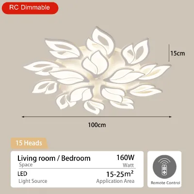 SOLO Chandelier Light Modern Design/ceiling Lights Modern Design/ceiling Light for Ceiling/chandelier Ceiling Light Sala/led Ligths for Home/Exquisite Living Room Leaf Chandelier