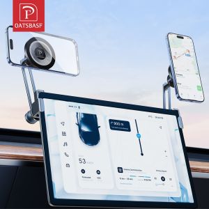 OATSBASF Dual-position Car Screen Phone Holder Metal Central Control Display Car Tablet Phone Stand For Samsung Galaxy Z Fold 6/5 /4 /3