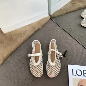 Womens Mary Jane Flats 2026 New Hollow Out Mesh Breathable Fishnet Ankle Strap Casual Summer Sandals2026