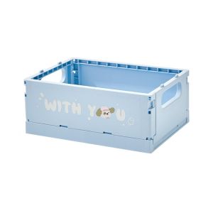 BEBA โดปามีน ตะกร้าเก็บของพับได้ วางซ้อนกันได้ การ์ตูน กล่องเก็บของพับได้ ใช้งานได้จริง ประหยัดพื้นที่ ผู้จัดระเบียบสิ่งของ สำหรับบ้าน