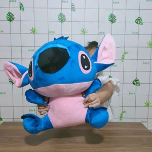 THÚ BÔNG STITCH XANH SIZE LỚN DỄ THƯƠNG VẢI NHUNG LÔNG MỊN GÒN MỀM CHO BÉ