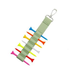 กันน้ำ7สล็อตกอล์ฟ Tees กระเป๋าหนัง PU กอล์ฟผู้ถือกระเป๋าสำหรับหิ้วอุปกรณ์การฝึกอบรมใช้งานง่าย