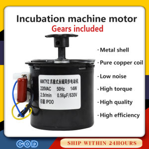 1/2/5Pcs 60KTYZ Permanent Magnet Synchronous Motor AC 220V Reversible Motor for Egg Turner Incubator Engine