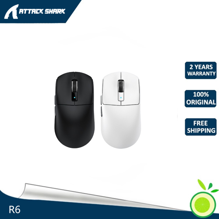 Attack Shark R6 Wireless Mouse Lightweight PAW3950 Gaming 42000DPI ...