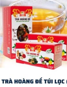 Trà Hoàng Đế túi lọc ( LOẠI HỘP TO 30 gói x 25g ĐẶC SẢN HUẾ )