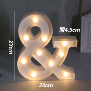 Homepeas® 3D LED Light Alphabet Letter Lights Number Night Light Wedding Birthday Valentines Party Decor Lamp