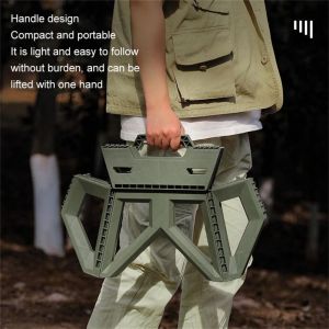 YINGXING Portable Folding Step Stool Square High Load-bearing Camping Chair Camping Accessories Plastic Fishing Chair Kids