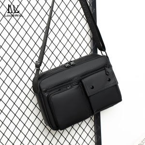 LouisWill กระเป๋าลำลองกระเป๋าโทรศัพท์กระเป๋าหิ้วกันน้ำแฟชั่นสำหรับผู้ชายกระเป๋าครอสบอดี้จุได้เยอะกระเป๋าถนนน้ำหนักเบา