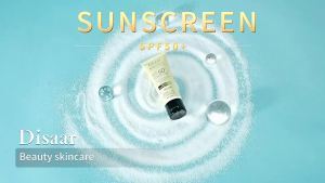 Dissar Sunscreen Moisturizing Brightening Skin Tone UV Protection Waterproof Sweat Proof Sunscreen Cream 10PCS 10 Pieces
